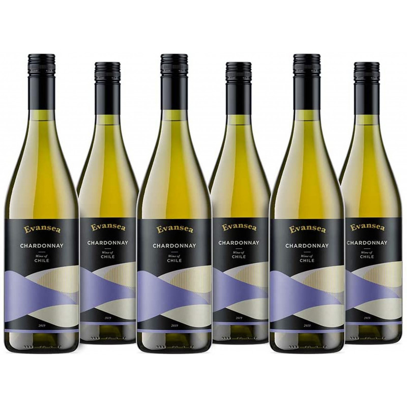 Evansea Chardonnay White Wine, Chile, 6 x 75cl, Currently priced at £41.99